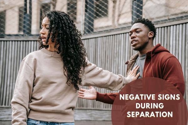 Negative signs During Separation